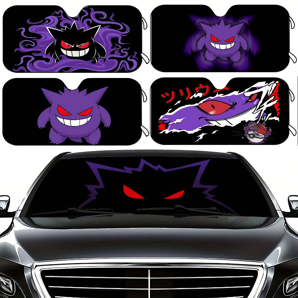 Windshield Sun Shade - Anime Cute G-Gengar Stylish And Trendy