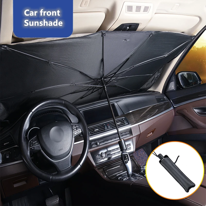 Windshield Sun Shade - Car Windshield Sunshade Multi-functional Convenient Foldable