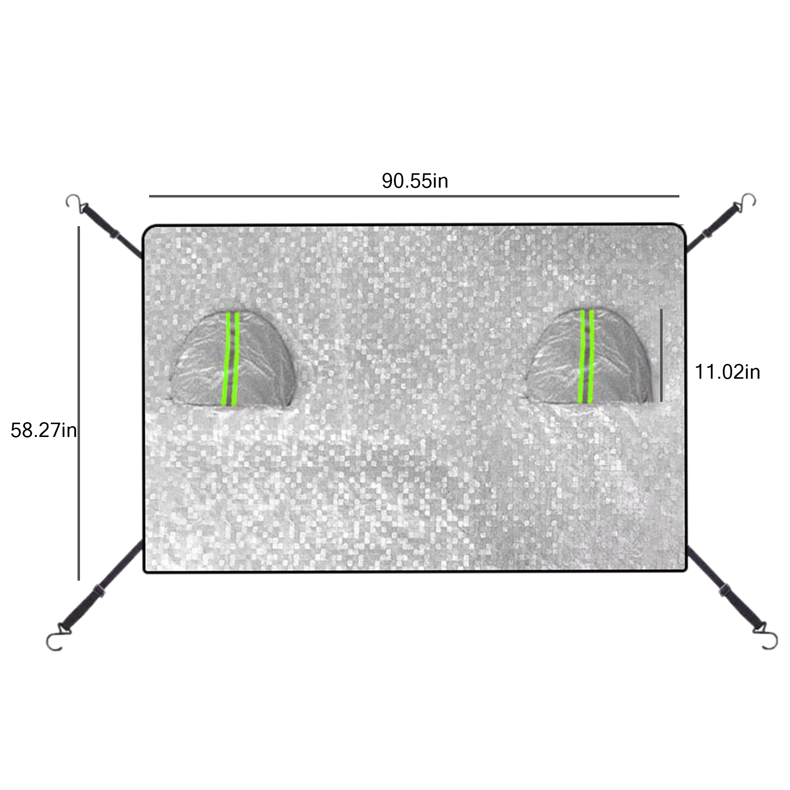 Windshield Sun Shade - Universal Car Windshield Mirror Reflective Bar