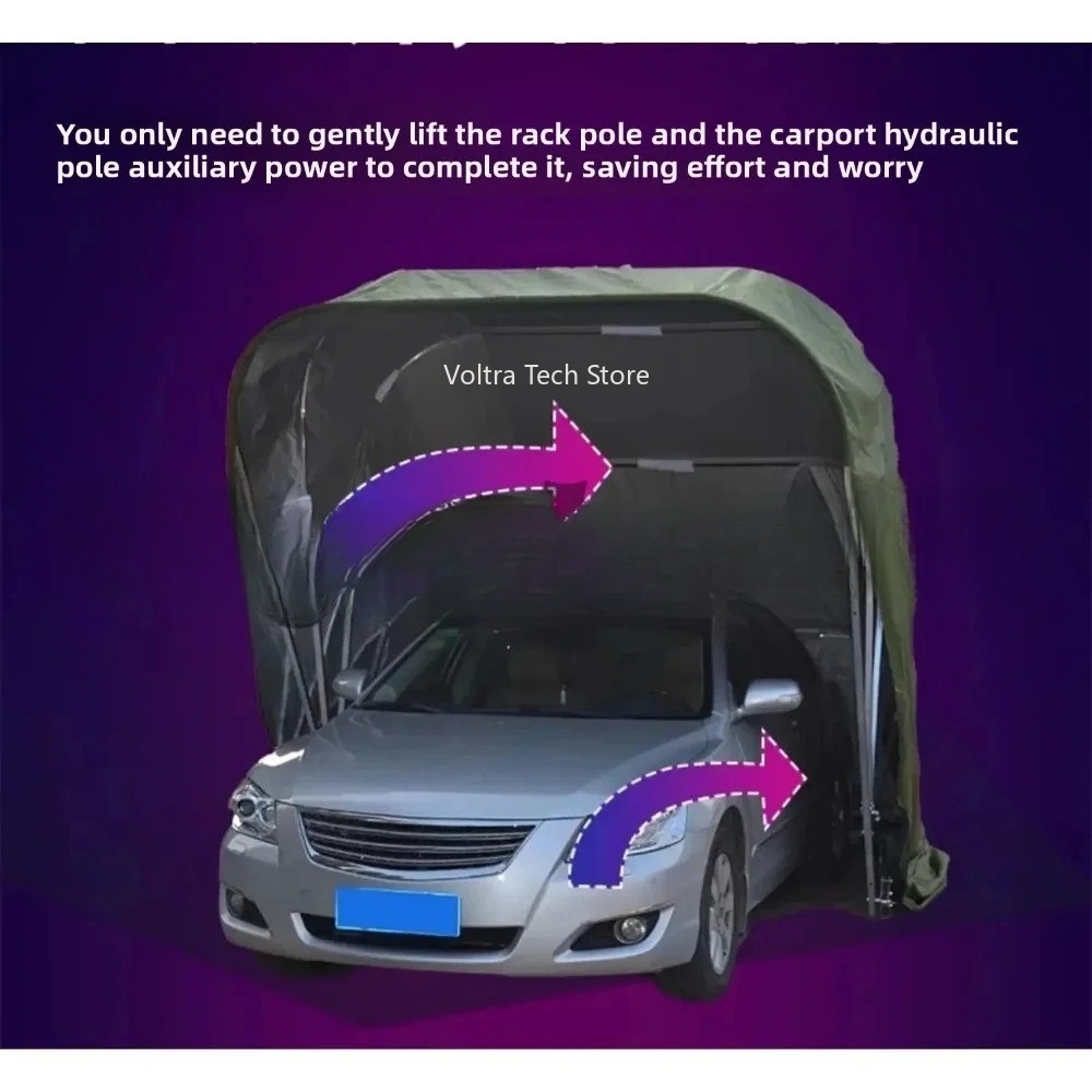 Automatic Car Sunshade - Fully Automatic Outdoor Mobile Folding Carport