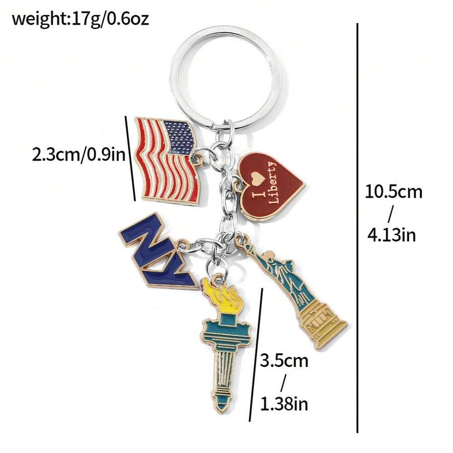 1pc Fashion National Flag Keyc - огляд і ціна Car Accessories York