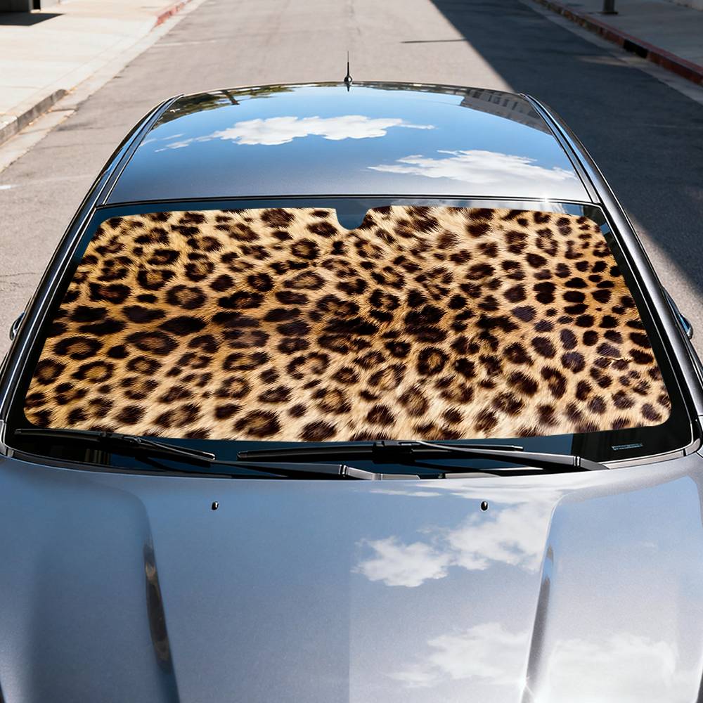 Animal Fur (Leopard Print) Car - огляд і ціна Windshield Sun Shade