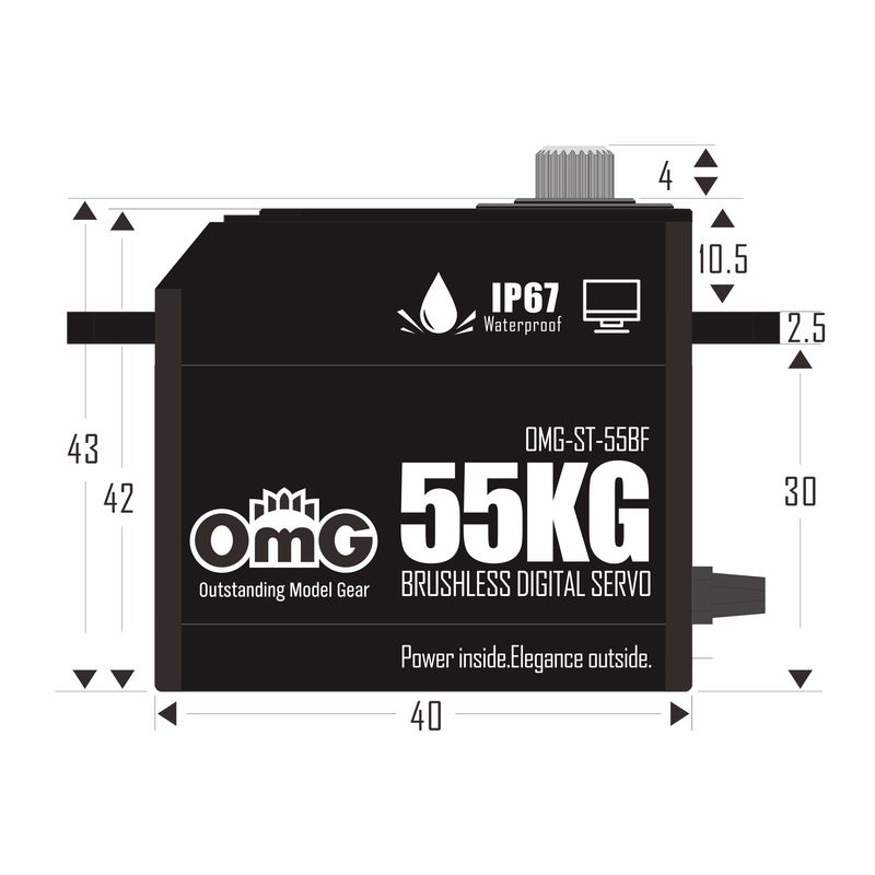 Omg 50kg Servo Motor Omg-St-55 - огляд і ціна Car Accessories Omg